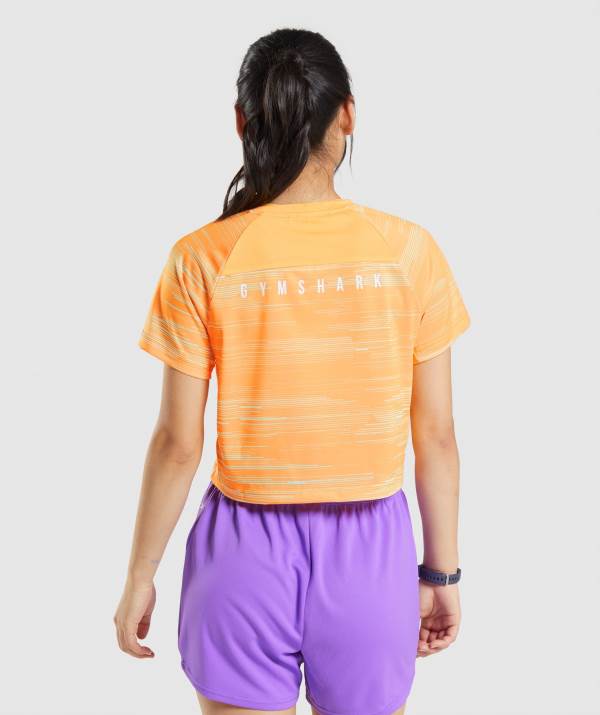 Damske Tricka Gymshark Sport Midi Oranžové | CW2815307